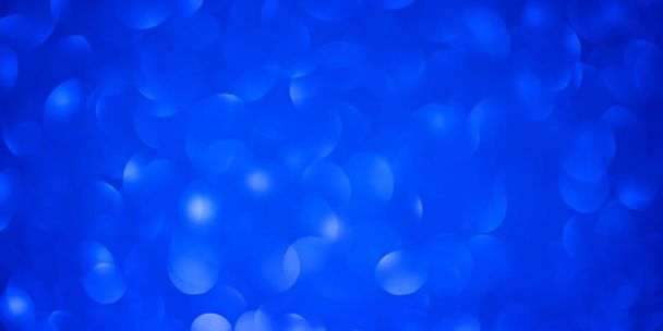 Blue Bokeh round shape Mother's day Background with Bright blue glitter Lights for Valentine's Day, 8 march or Women day. Studio shot - Photo, Image