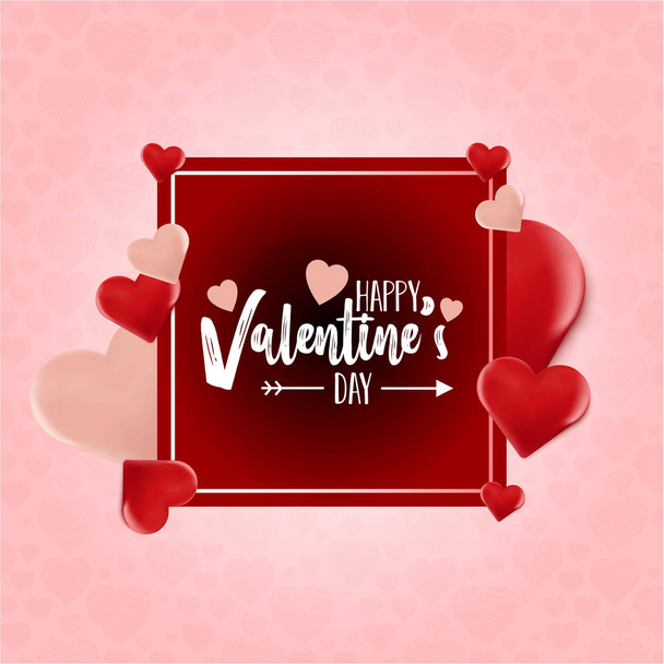 Happy Valentine's Day Love background. Vector Illustration - Vettoriali, immagini