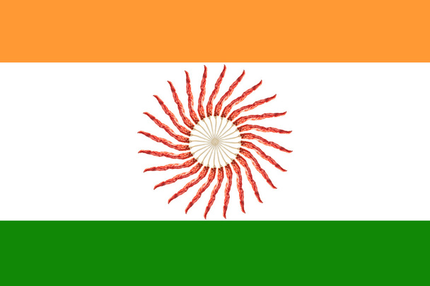 Bandiera indiana - Foto, immagini