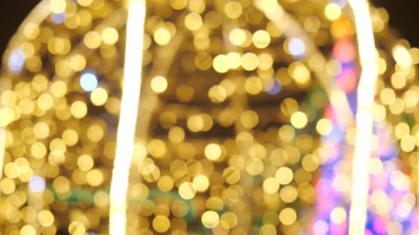 Abstract Blurred Lights Bokeh Background - Footage, Video