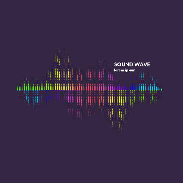 Еквалайзер звукової хвилі. Векторні ілюстрації на темному фоні
 - Вектор, зображення