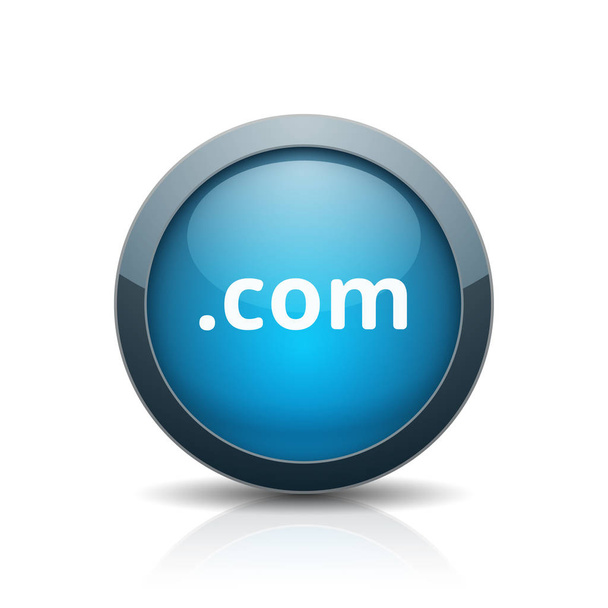 com domain name button, vector, illustration - Vector, Image