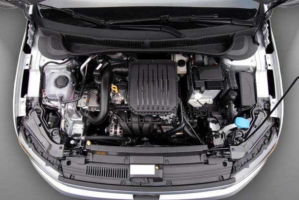 engine in a passenger car - Photo, Image