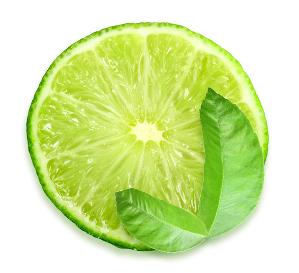 Slice of fresh lime - Foto, Imagem