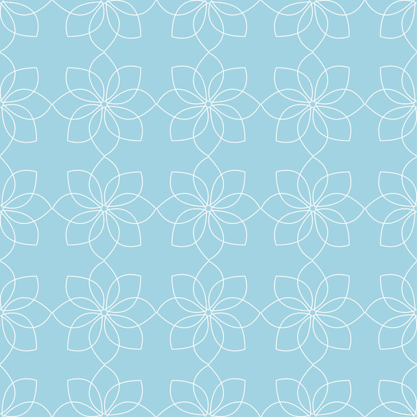 Bleke blauwe geometrische print. Naadloze patroon voor web-, textiel- en achtergronden - Vector, afbeelding