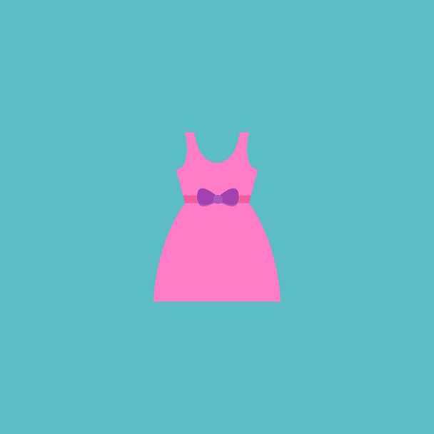 Babykleid Symbol flaches Element. Illustration der Babykleid-Symbol flach isoliert auf sauberem Hintergrund für Ihre Web-Handy-App Logo-Design. - Foto, Bild