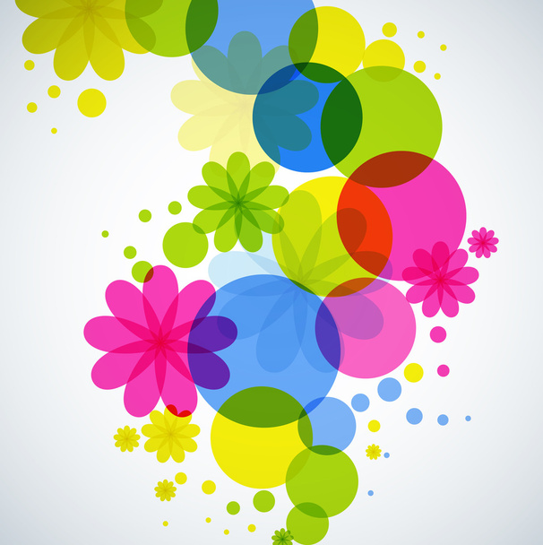 abstract floral background - Vector, Image