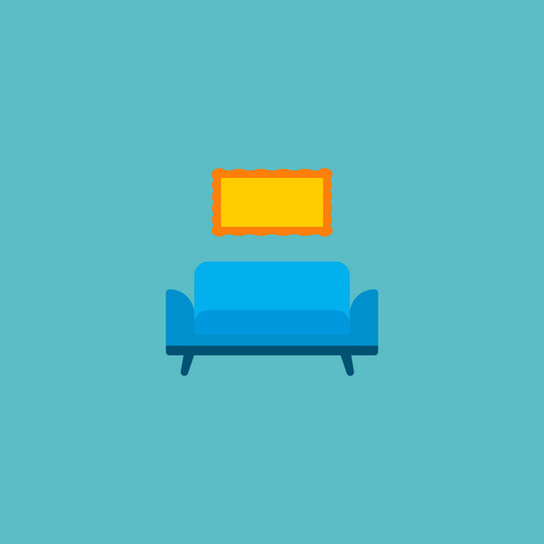 Interior icon flat element.  illustration of interior icon flat isolated on clean background for your web mobile app logo design. - Photo, Image