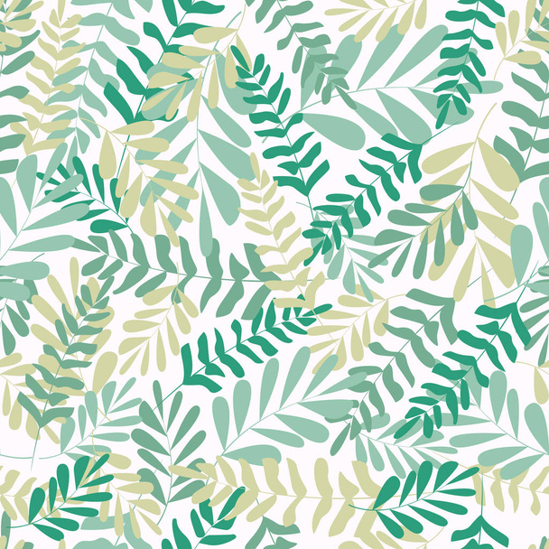 Floral seamless pattern. vector tropical leaves, Fashion, interior, wrapping consept - Vector, Image