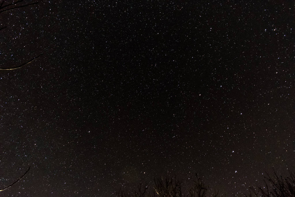 Cielo estrellado nocturno. Muchas estrellas. espacio de copia
 - Foto, Imagen