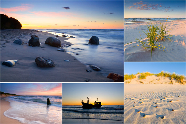 Mar Báltico, Polonia, collage
 - Foto, Imagen