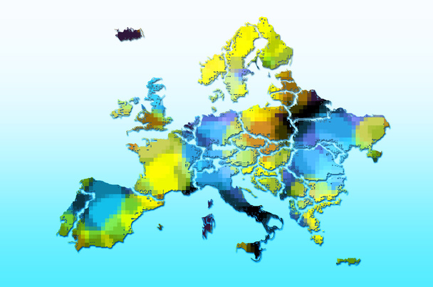 Európa-térkép - Fotó, kép