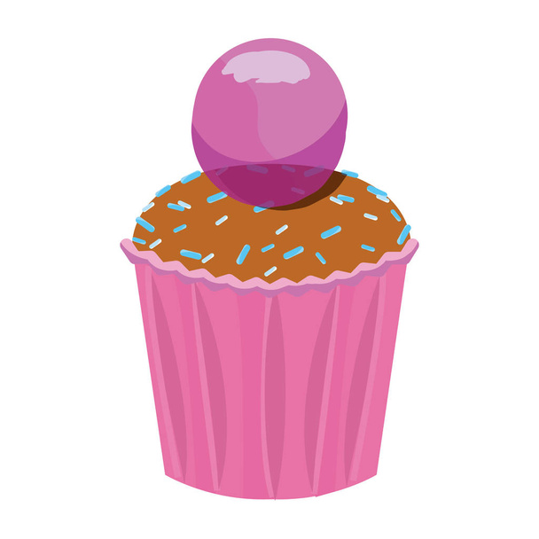 cupcake célébration de la nourriture anniversaire
 - Vecteur, image