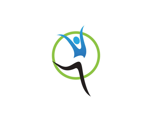 Здорове життя Шаблон логотипу Вектор ico
 - Вектор, зображення