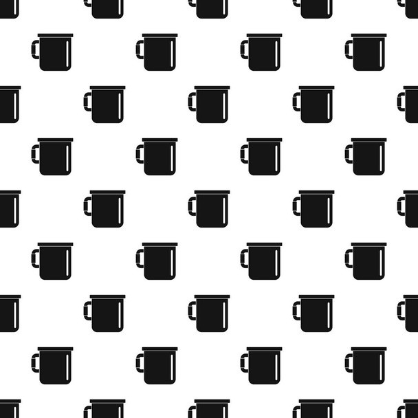 Camp cup pattern seamless vector - Διάνυσμα, εικόνα