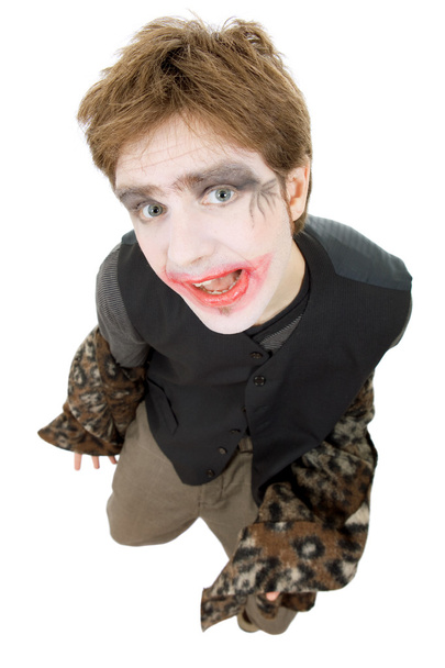 Young man dressed as joker - Φωτογραφία, εικόνα