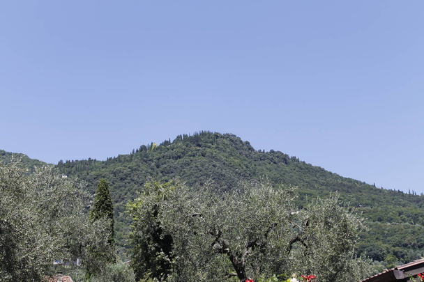 Landschaft mit grünen Bergen in Italien - Foto, Bild