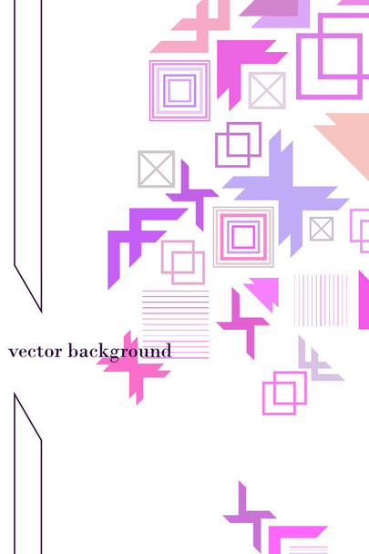Vector of modern abstract geometric background, brochure cover design - Vektor, kép