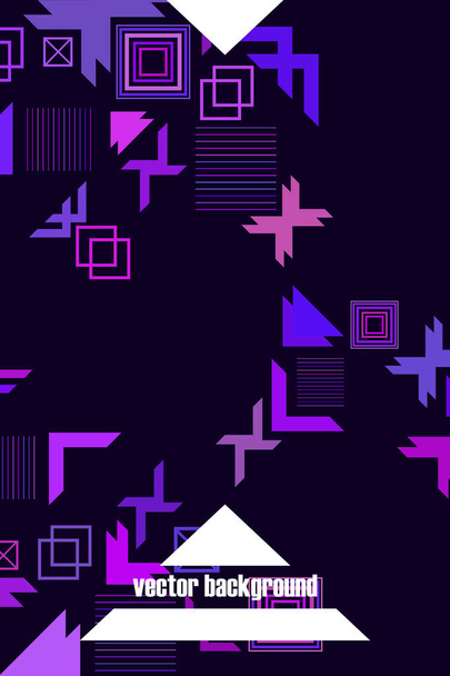Vector of modern abstract geometric background, brochure cover design - Vektor, Bild