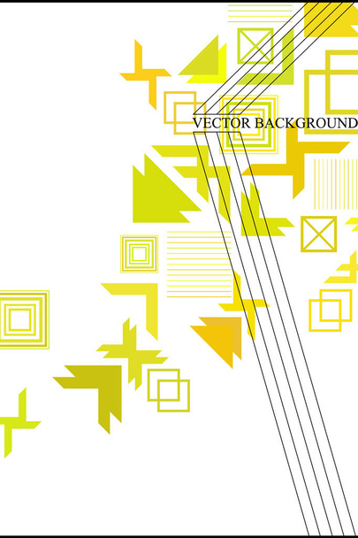 Vector of modern abstract geometric background, brochure cover design - Vektor, obrázek