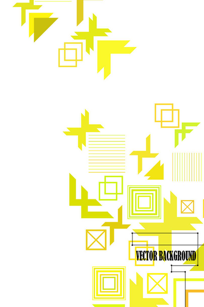 Vector de fondo geométrico abstracto moderno, diseño de portada de folleto - Vector, imagen