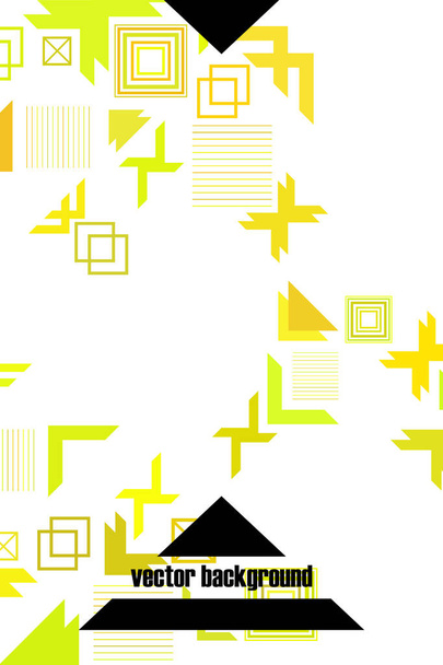 Vector of modern abstract geometric background, brochure cover design - Wektor, obraz