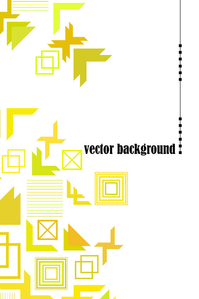 Vector of modern abstract geometric background, brochure cover design - Vecteur, image