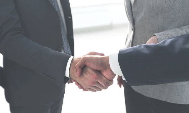 closeup.handshake of business people - Фото, изображение