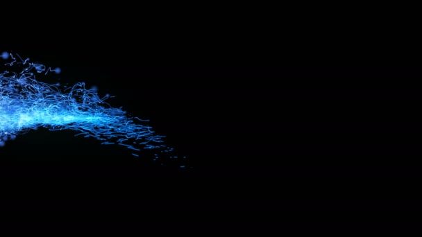 Úvodní intro s mnoha osvětlení částic v prostoru, 3d vykreslení počítačem tvořil pozadí - Záběry, video