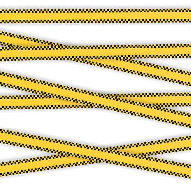 Police Line Set on a white background  - Vector, Image