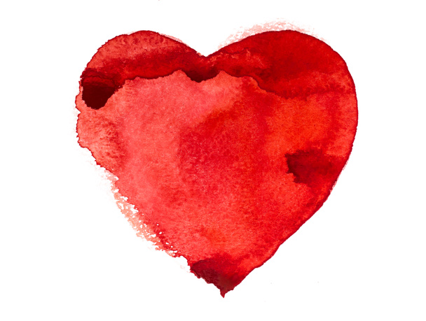 Akvarell szív - Fotó, kép