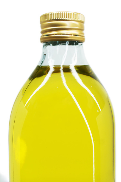 olivový olej láhev izolované na bílém - Fotografie, Obrázek