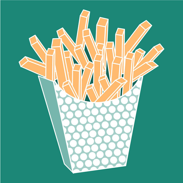 Des frites. Illustration vectorielle
 - Vecteur, image