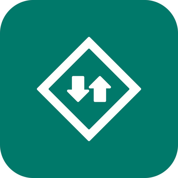 Illustrazione vettoriale del segno dell'icona di traffico bidirezionale del vettore per uso personale e commerciale
.. - Vettoriali, immagini