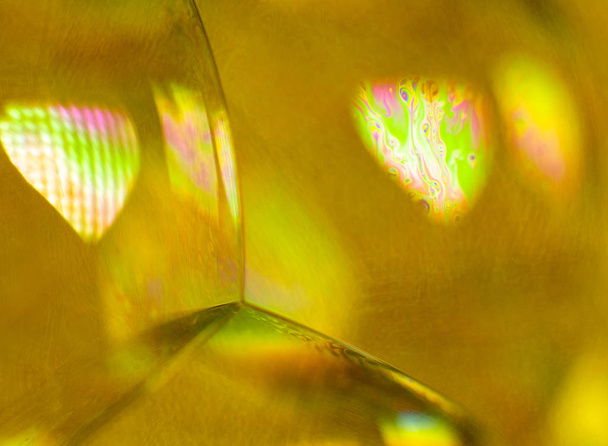 extreme close-up van een zeepbel, abstracte schot - Foto, afbeelding