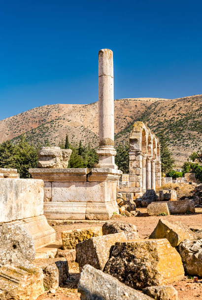 Anjar, Emevi kalesi kalıntıları. Bekaa Vadisi, Lübnan - Fotoğraf, Görsel