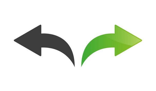 Green arrow vector icon - Вектор,изображение