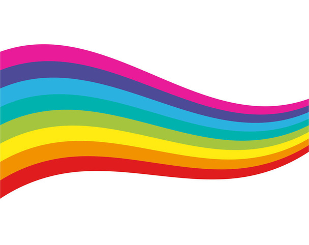 arco iris icono vector ilustración - Vector, Imagen