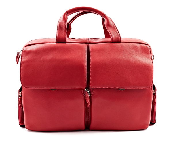 Red laptop bag - Φωτογραφία, εικόνα