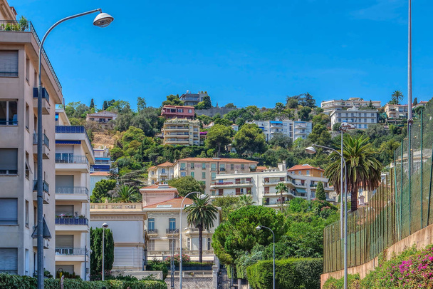 Κτίρια κατοικιών και περιοχή της Νίκαιας, Cote d Azur, Κυανή Ακτή, Γαλλία  - Φωτογραφία, εικόνα