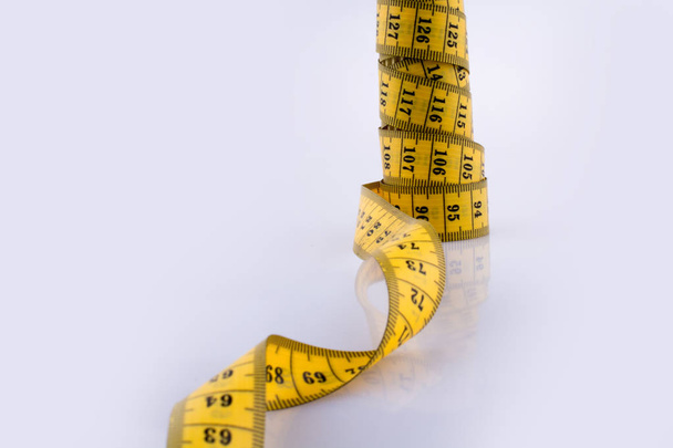 Measuring tape on a white background - Photo, Image