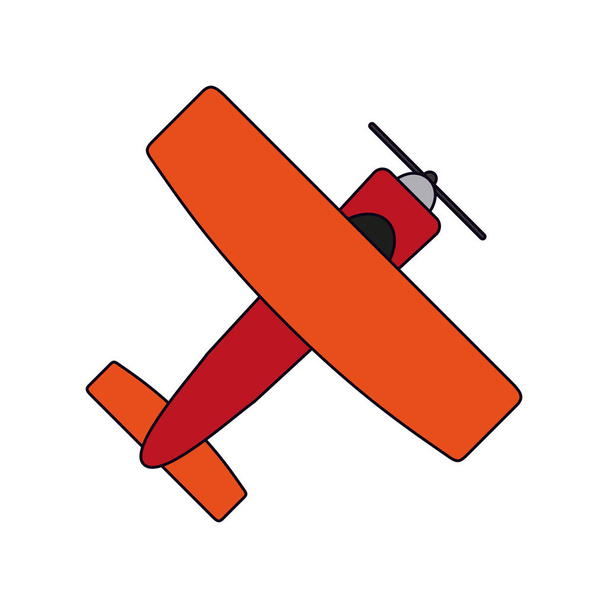 Small airplane topview - Wektor, obraz