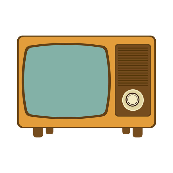 Old vintage television - Vector, Image