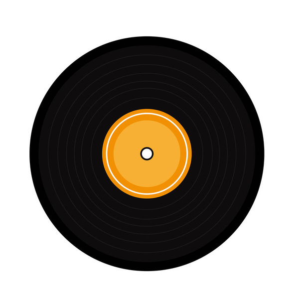 Music vinyl cartoon - Vetor, Imagem