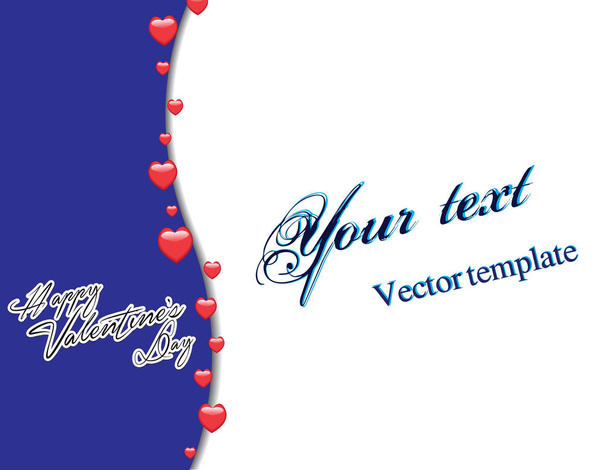 Valentines day card. Love card. - Vector, Image