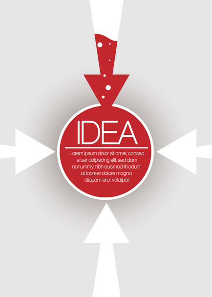 アイデア ビジネス コンセプトの背景 - ベクター画像
