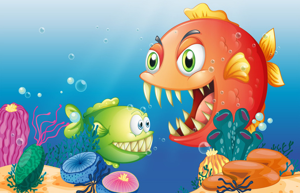 Different sea creatures - Vector, Image