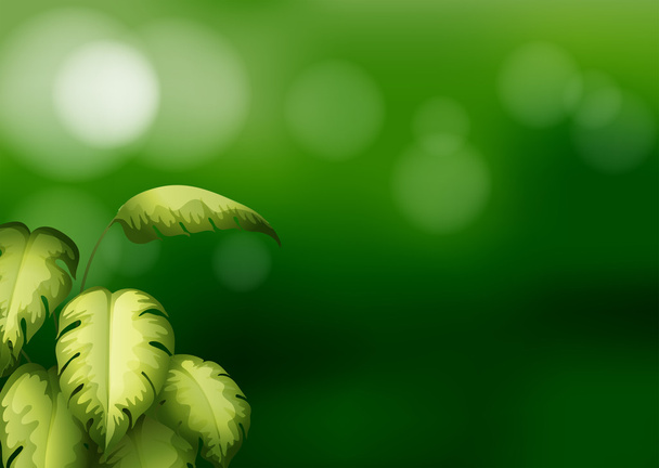 A zöld színű irodaszer levelek - Vektor, kép