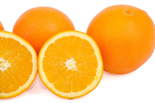 Whole and Half Oranges - Photo, Image