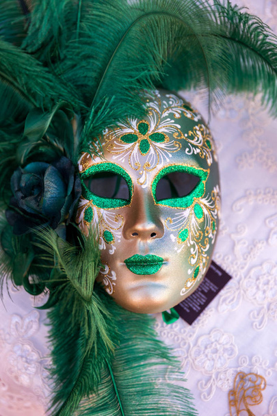 Μάσκα βενετσιάνικου καρναβαλιού, Βενετία. Ιταλία - Φωτογραφία, εικόνα